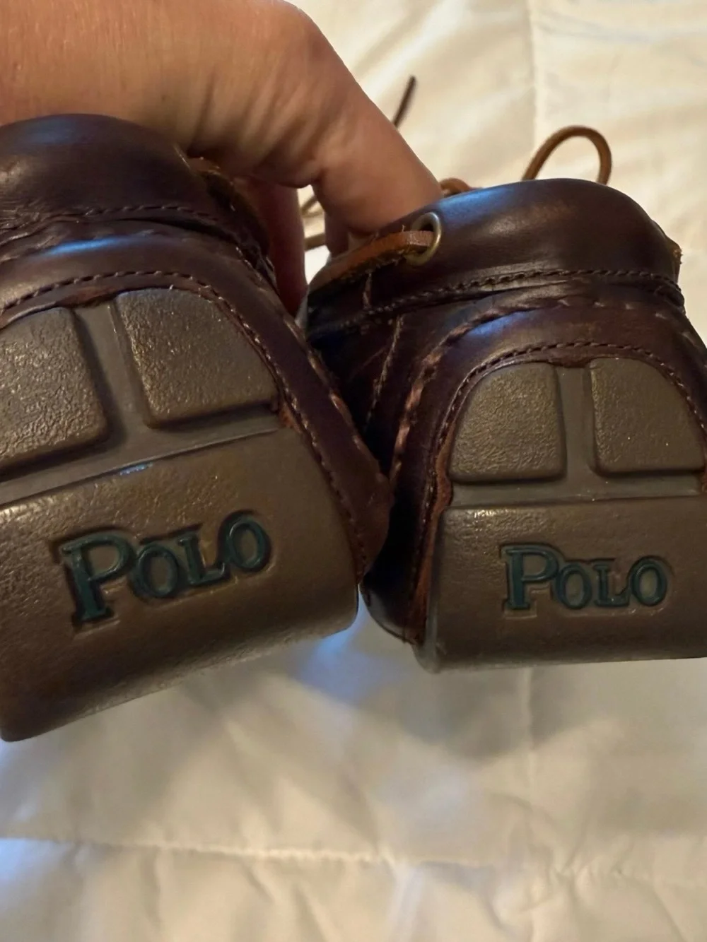 EUC Polo Ralph Lauren Roderick Driver Slip On Loafer Size 12 Authentic  Brown